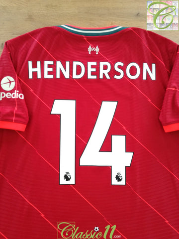 2021/22 Liverpool Home Premier League Dri-Fit ADV Football Shirt Henderson #14