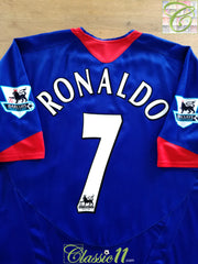 2005/06 Man Utd Away Premier League Football Shirt Ronaldo #7