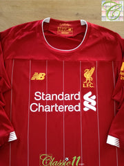 2019/20 Liverpool Home Long Sleeve Football Shirt
