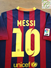 2013/14 Barcelona Home La Liga Football Shirt Messi #10