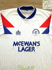 1990/91 Rangers Away Football Shirt