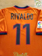 1998/99 Barcelona 3rd La Liga Football Shirt Rivaldo #11