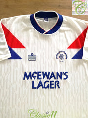 1990/91 Rangers Away Football Shirt