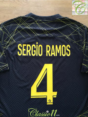 2022/23 PSG 4th Football Shirt Sergio Ramos #4