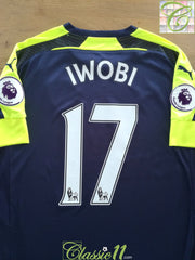 2016/17 Arsenal 3rd Premier League Football Shirt Iwobi #17