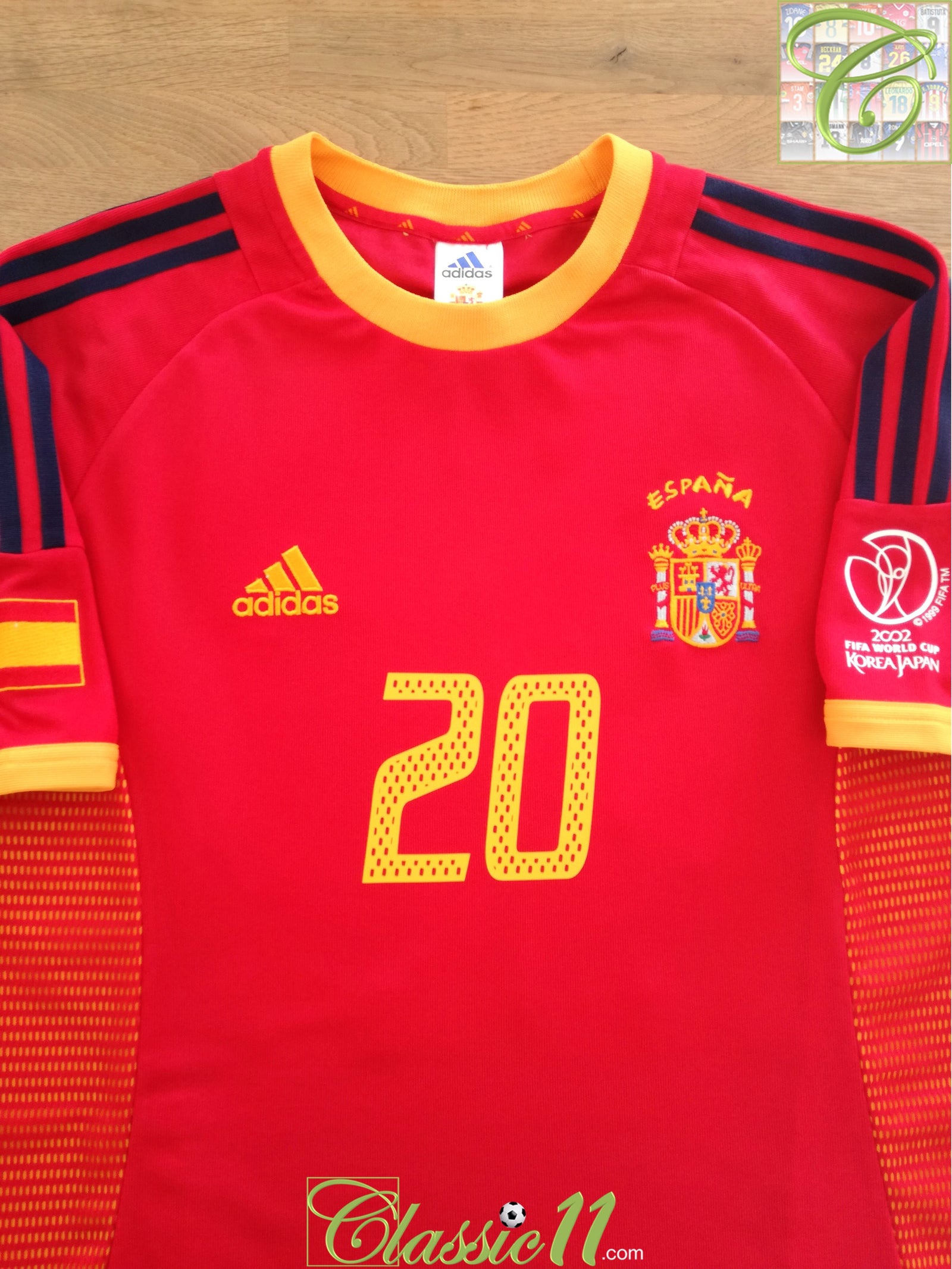 2002 Spain Home World Cup Football Shirt Nadal #20 (L)