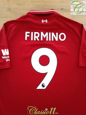 2018/19 Liverpool Home Premier League Football Shirt Firmino #9
