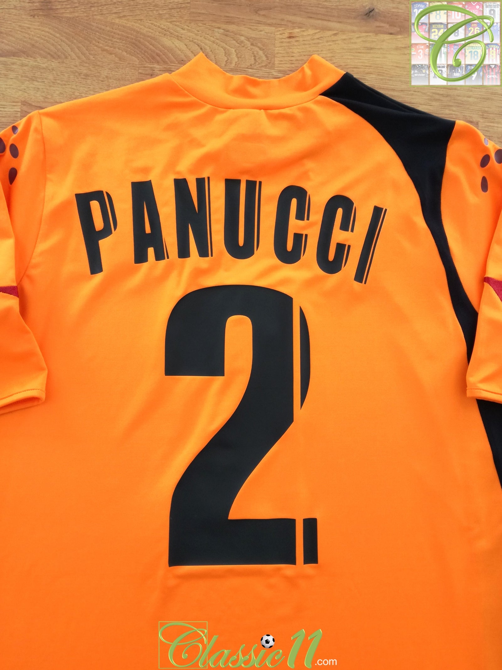 2005/06 Roma 3rd Football Shirt Panucci #2 (L)