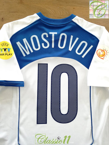 2004 Russia Away European Championship Football Shirt Mostovoi #10