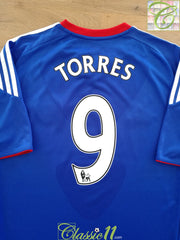 2010/11 Chelsea Home Premier League Football Shirt Torres #9