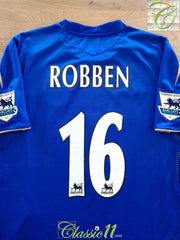 2005/06 Chelsea Home Centenary Premier League Football Shirt Robben #16
