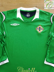 2008/09 Northern Ireland Home Long Sleeve Football Shirt