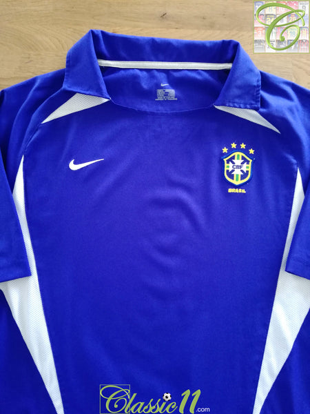 Nike Brazil 2000 - 2002 International Away Soccer Jersey