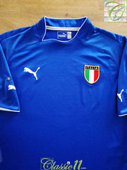 2003/04 Italy Home Football Shirt