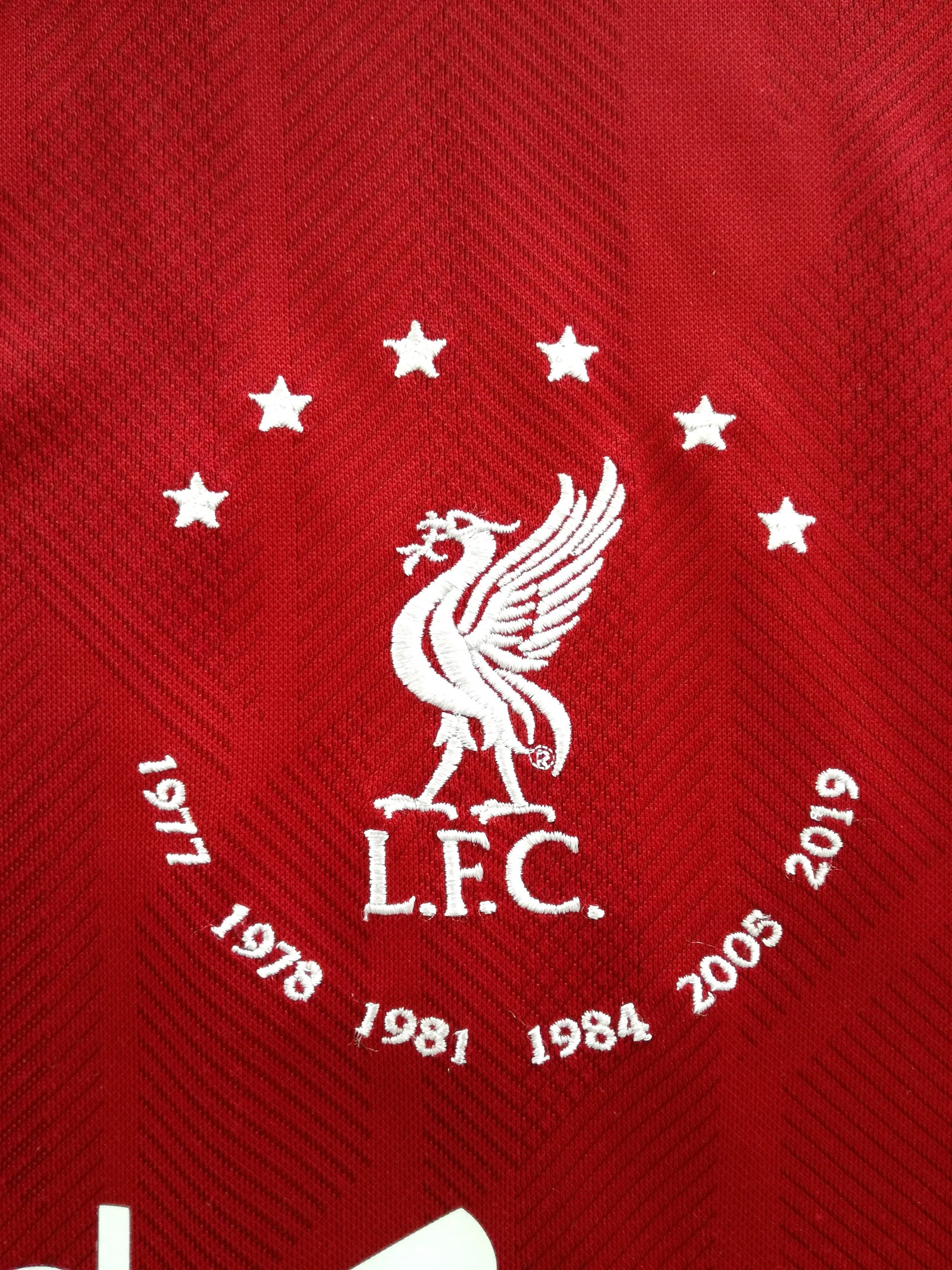 2018/19 Liverpool Home 'European Champions' Football Shirt (L)