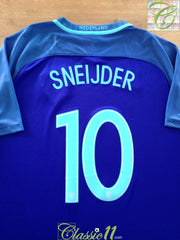 2016/17 Netherlands Away Football Shirt Sneijder #10