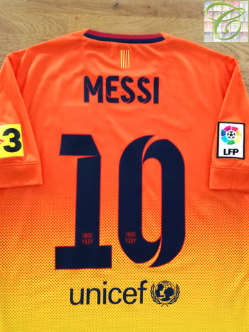 2012/13 Barcelona Away La Liga Football Shirt Messi #10
