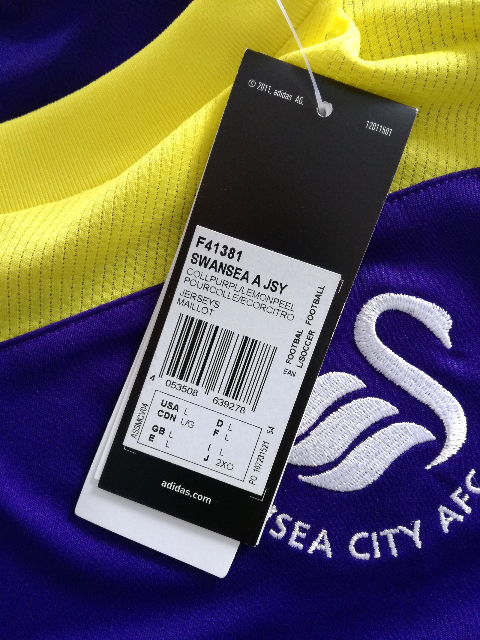 2013/14 Swansea City Away Football Shirt (L) *BNWT*