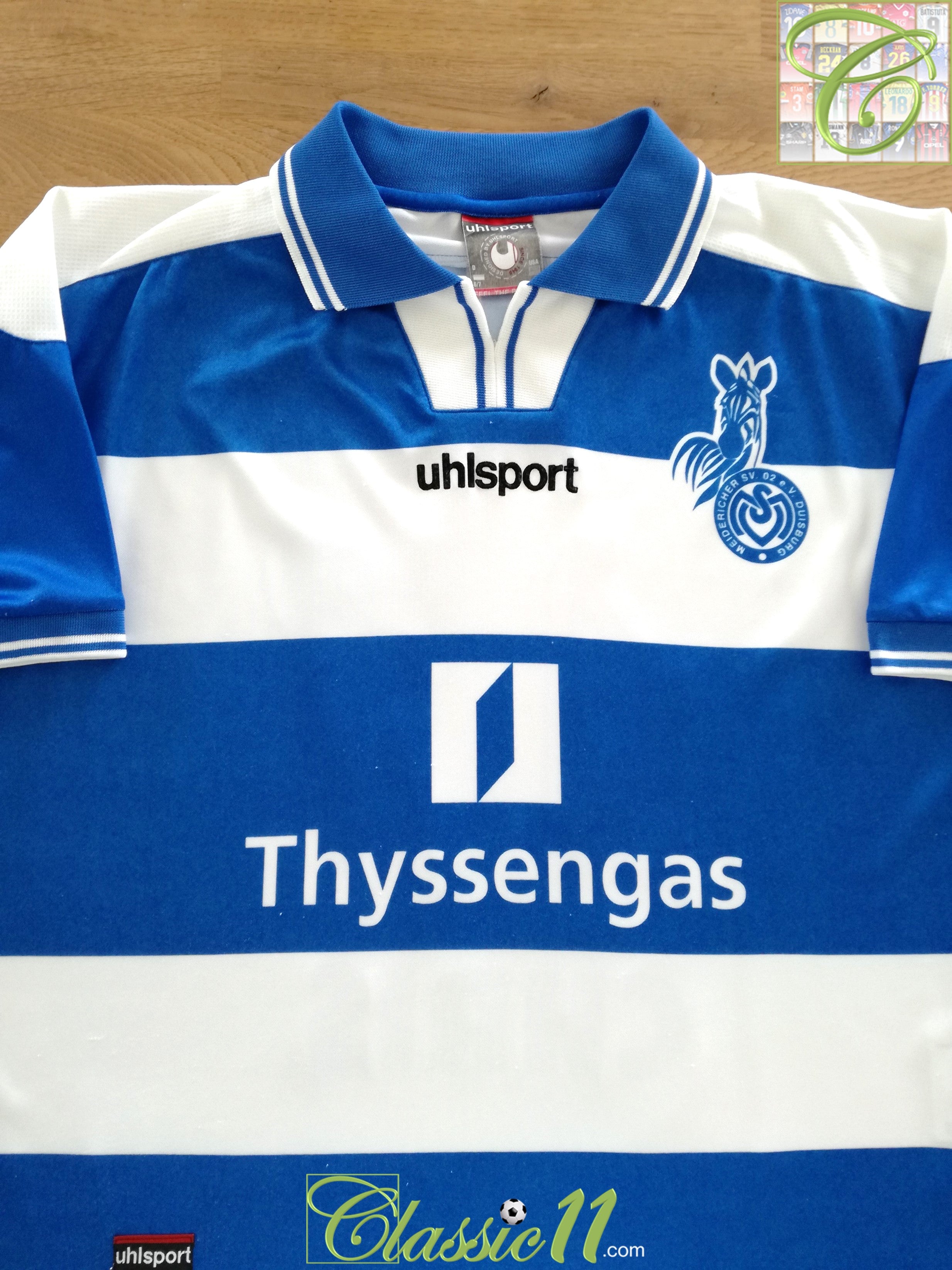 1999/00 Duisburg Home Football Shirt Chris #17