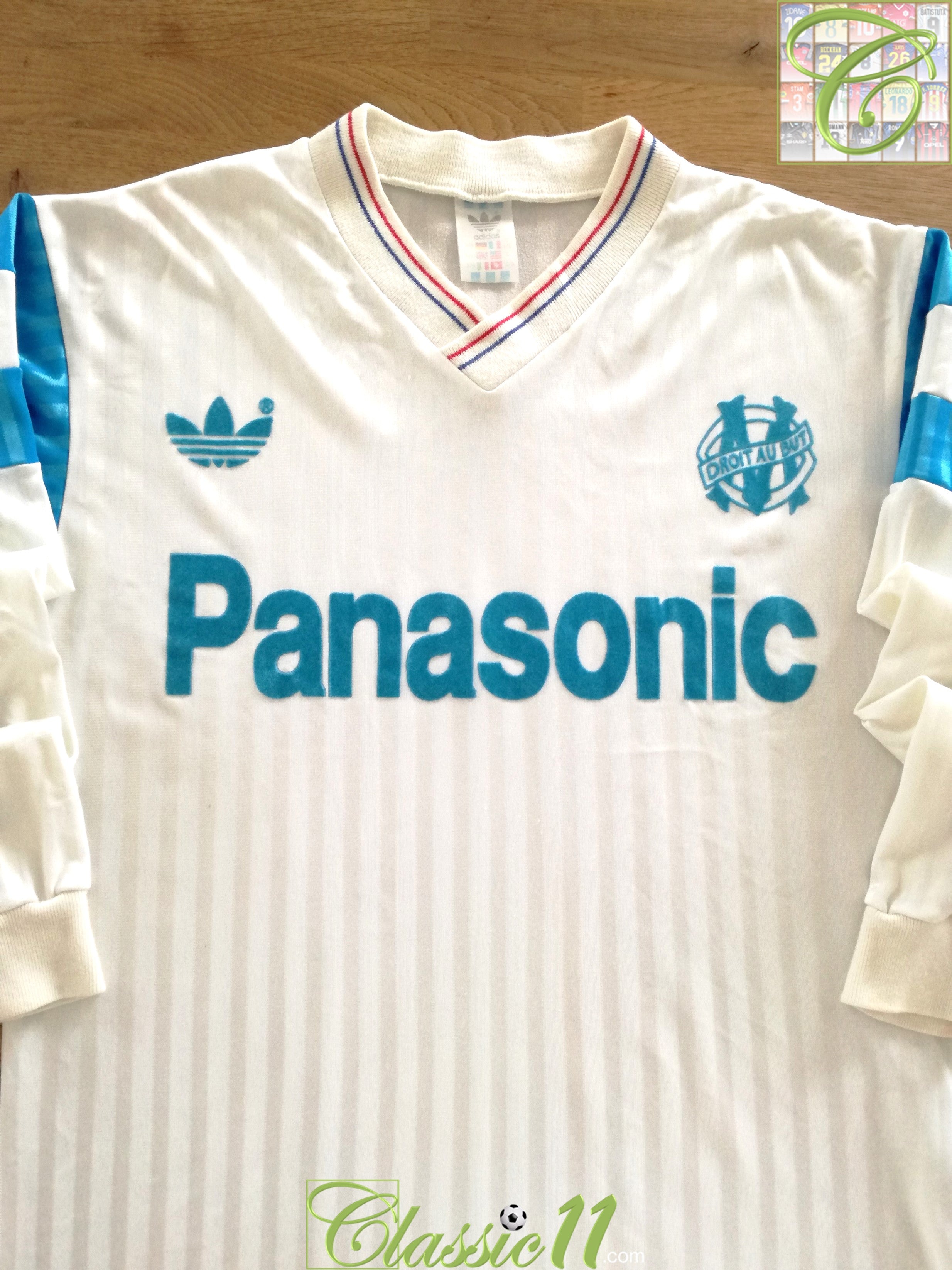 1989/90 Marseille Home Football Shirt. (S)