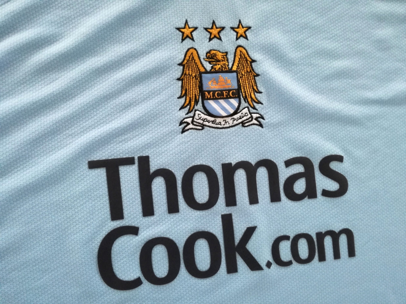 2008/09 Man City Home Football Shirt (XL)