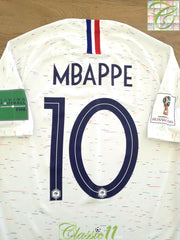 2018 France Away World Cup Football Shirt Mbappe #10