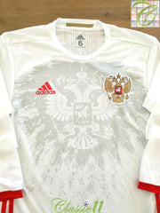 2016/17 Russia Away Adizero Long Sleeve Football Shirt