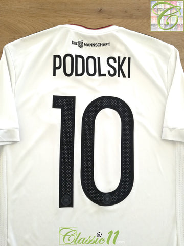 2017 Germany Home Confederations Cup Football Shirt Podolski #10