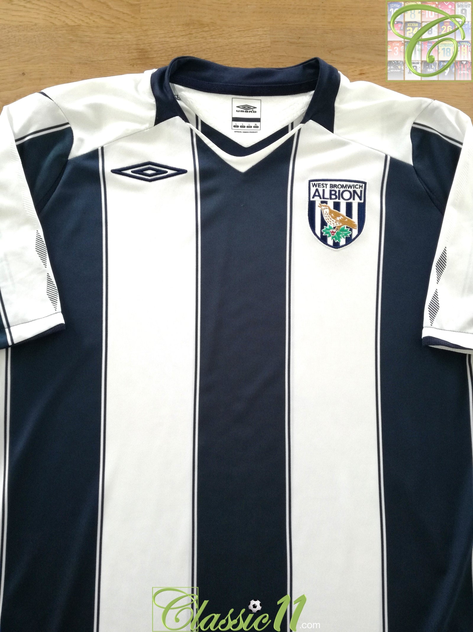 2008/09 West Bromwich Albion Home Football Shirt