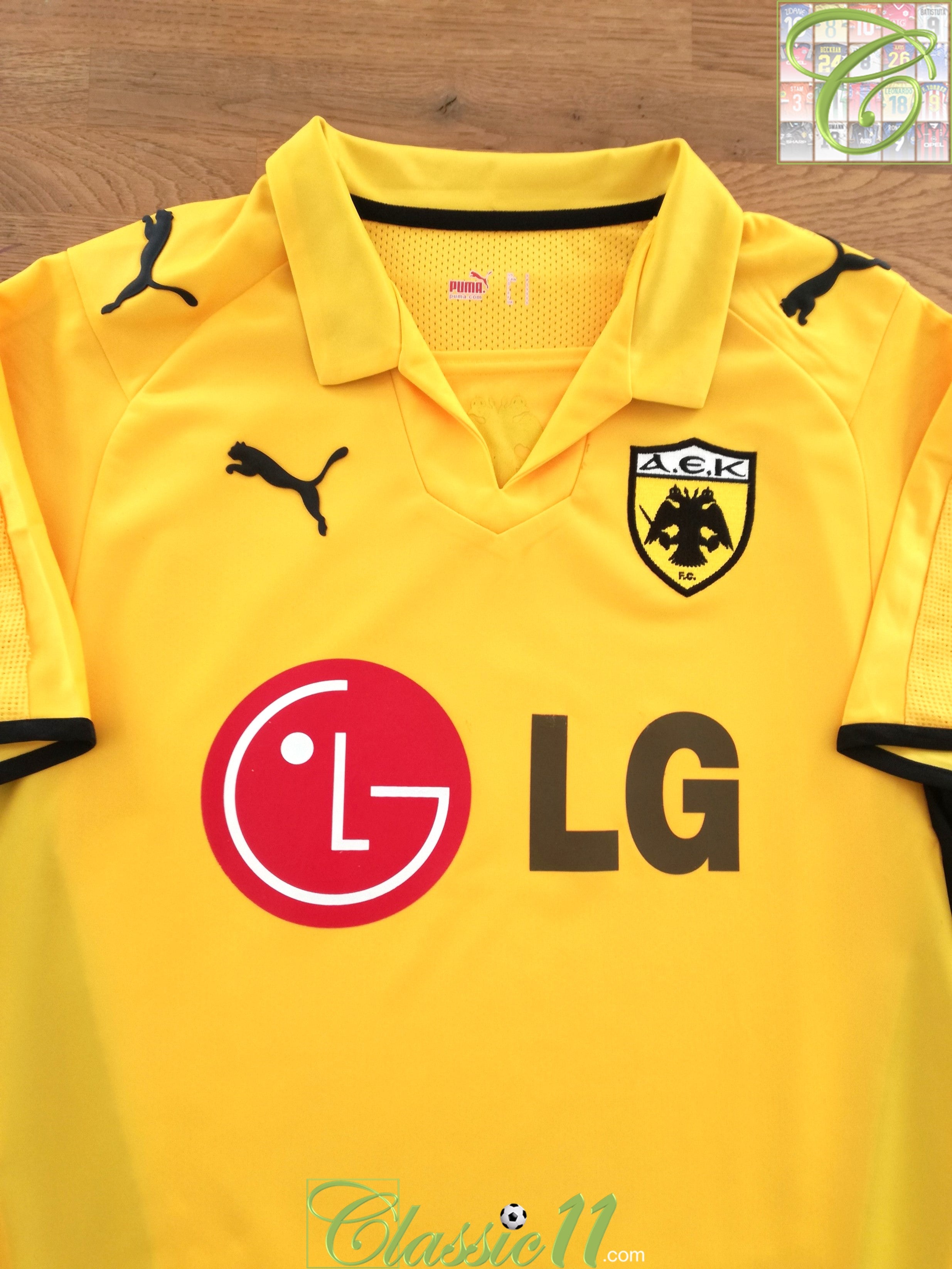 2008/09 AEK Athens Home Football Shirt