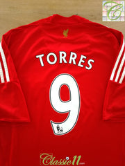 2008/09 Liverpool Home Premier League Football Shirt Torres #9