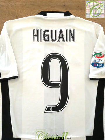 2016/17 Juventus Home Serie A Football Shirt Higuain #9