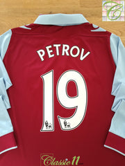 2012/13 Aston Villa Home Premier League Long Sleeve Football Shirt Petrov #19