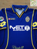 2000/01 Hellas Verona Home Serie A Football Shirt Cossato #24 (XL)