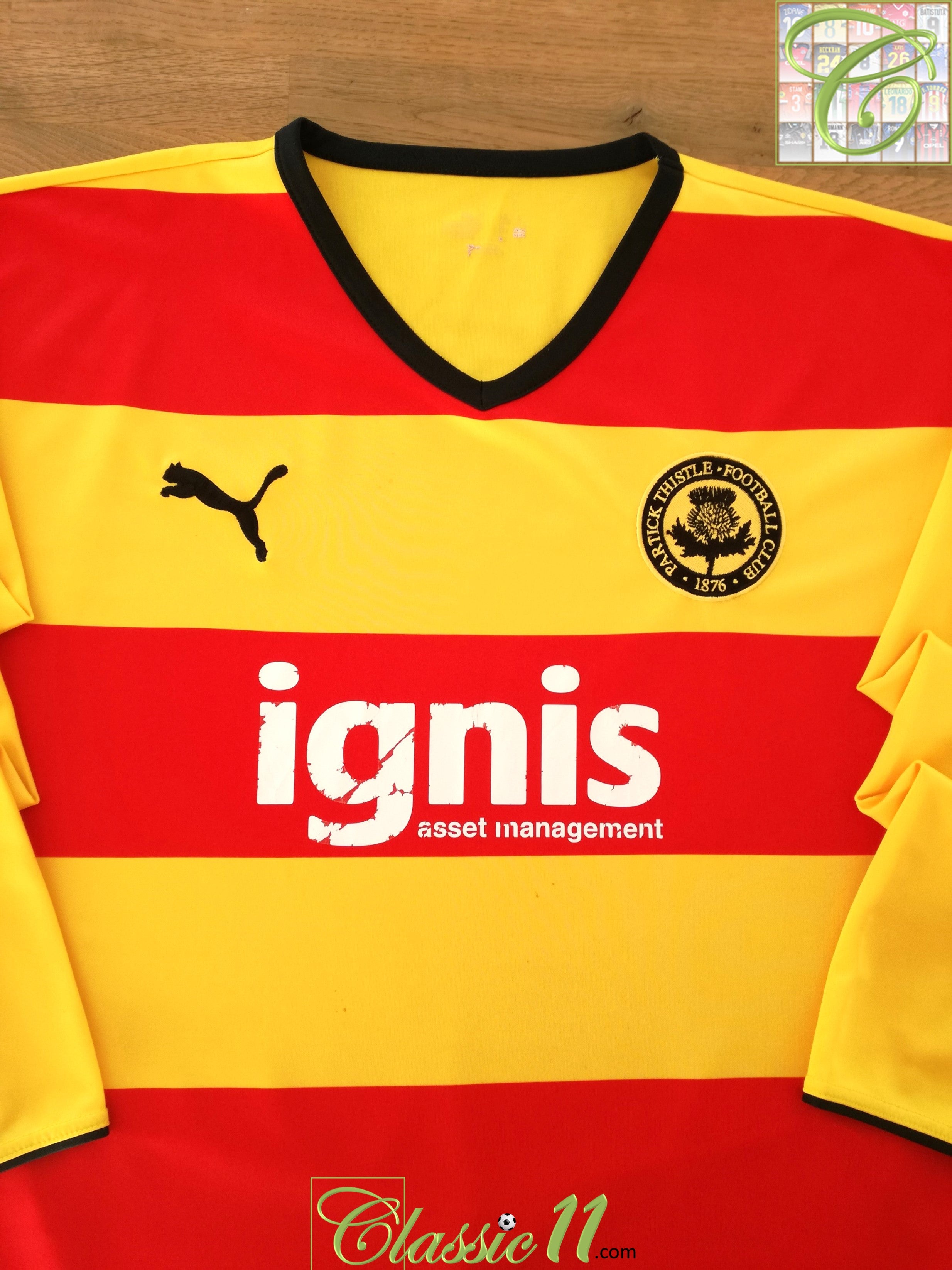 2008/09 Partick Thistle Home Long Sleeve Football Shirt