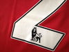 2010/11 Man Utd Home Premier League Football Shirt G. Neville #2 (S)