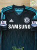 2014/15 Chelsea 3rd Premier League Football Shirt Drogba #15 (M)