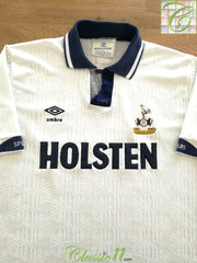 1991/92 Tottenham Home Football Shirt