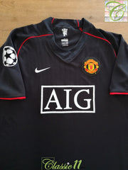 2007/08 Man Utd Away Champions League Football Shirt