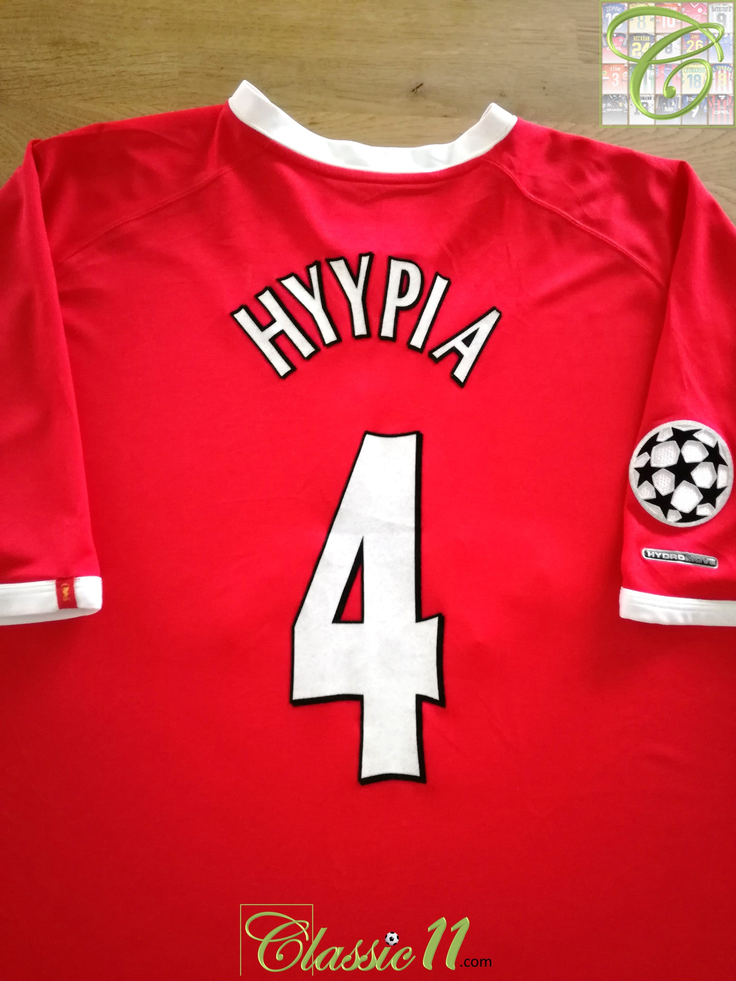 2001/02 Liverpool Champions League Football Shirt Hyypia #4