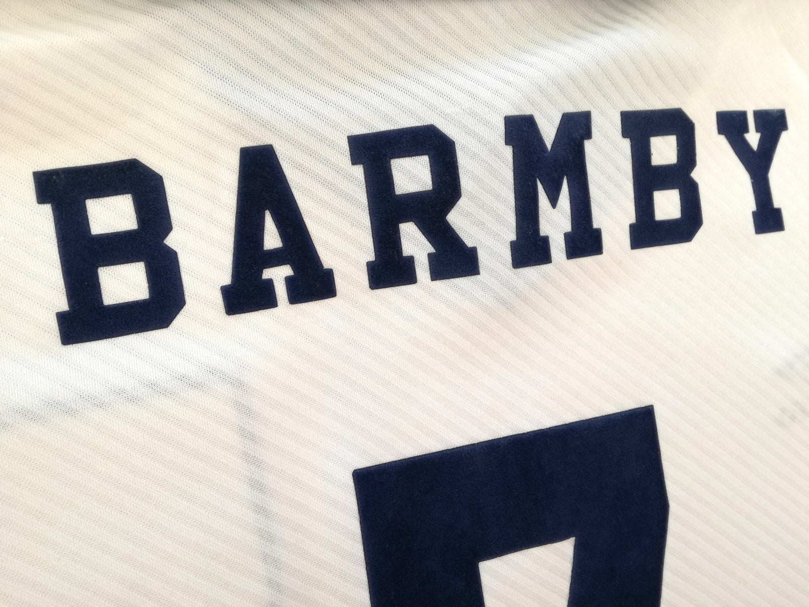 1993/94 Tottenham Home Football Shirt Barmby #7 (XXL)