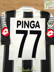 2001/02 Siena Home Serie B Football Shirt Pinga #77