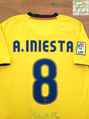 2008/09 Barcelona Away La Liga Football Shirt A. Iniesta #8