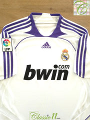 2007/08 Real Madrid Home La Liga Football Shirt