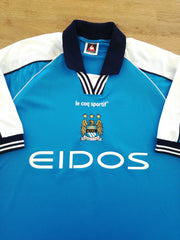 1999/00 Man City Home Football Shirt