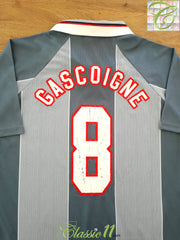 1996/97 England Away Football Shirt Gascoigne #8
