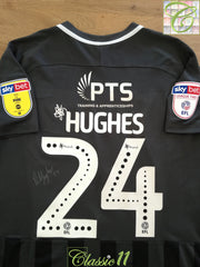 2019/20 Northampton Town Away League Two Player Issue Football Shirt Hughes #24