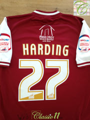 2011/12 Northampton Town Home Player Issue Football League Shirt Harding #27