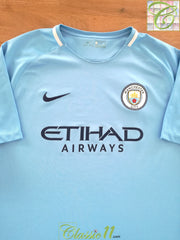 2017/18 Man City Home Football Shirt (XL)