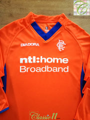 2002/03 Rangers Away Long Sleeve Football Shirt